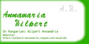 annamaria wilpert business card
